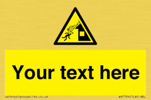 Custom warning roof avalanche